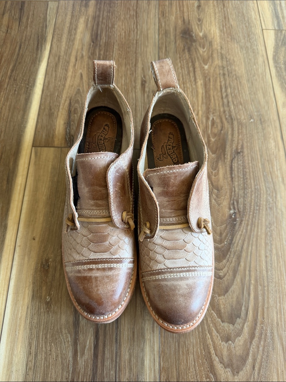 freebird Men’s Slip-On Loafers in Tan Brown